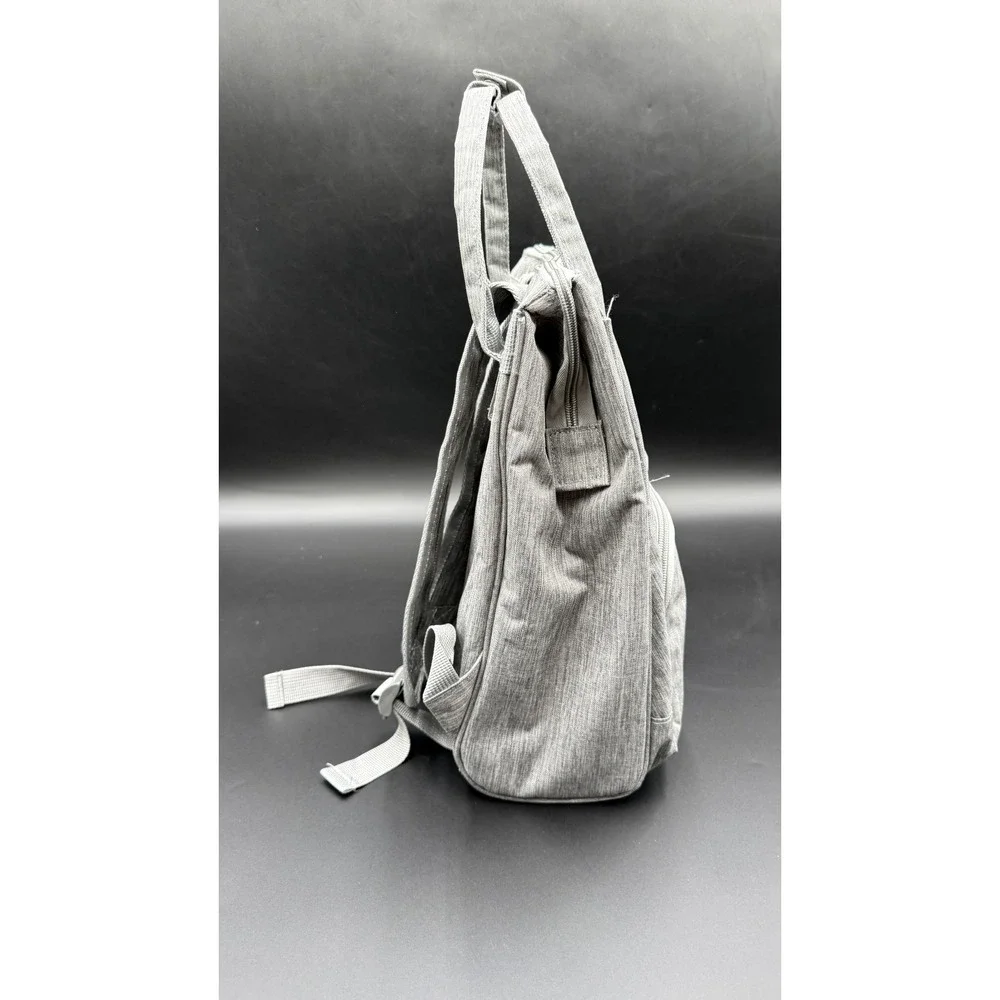 Enfomil Diaper Bag Backpack Gray Baby Travel Bag Insulated Bottle Pockets